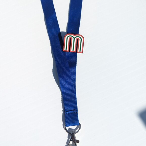 Pin M Mexico For Caps And Clothing Enamel Badge Baseball Pin Mexican Pin MX - Picture 5 of 6